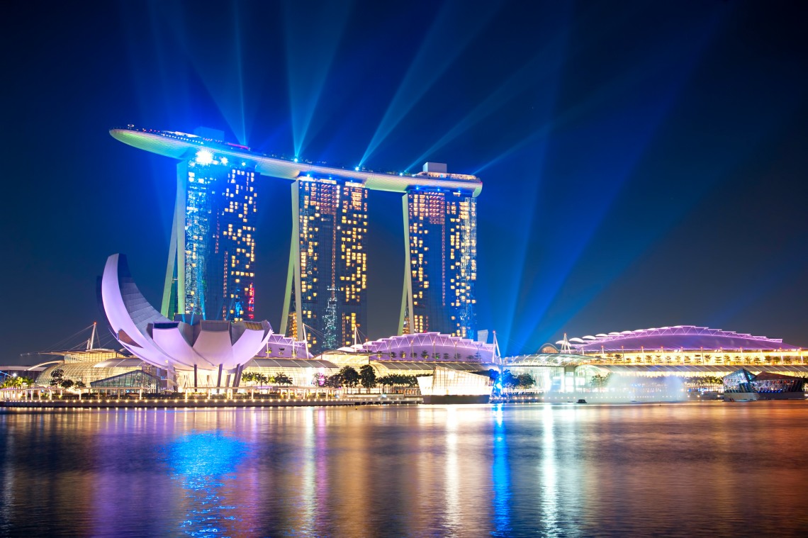 Marina Bay Sands lightshow, Singapore